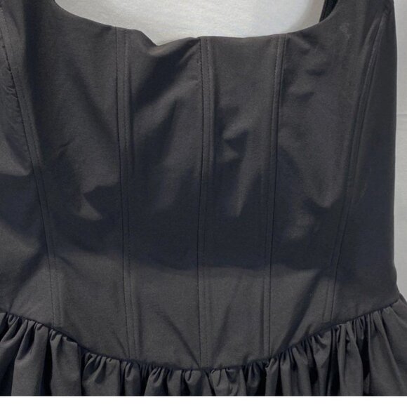 Zara Women Black Corset Peplum Tunic/Mini dress L NWT - Picture 9 of 10